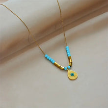 Charger l'image dans la galerie, Collier Ciel doré en acier inoxydable