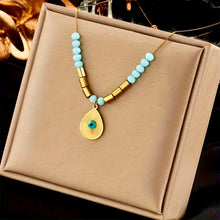 Charger l'image dans la galerie, Collier Ciel doré en acier inoxydable