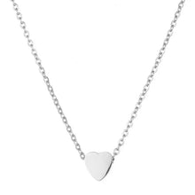 Charger l'image dans la galerie, Collier petit cœur en acier inoxydable