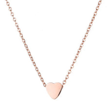 Charger l'image dans la galerie, Collier petit cœur en acier inoxydable