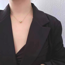 Charger l'image dans la galerie, Collier avec pendentif à boule en acier inoxydable