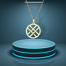 Charger l'image dans la galerie, Collier en acier inoxydable avec pendentif géométrique