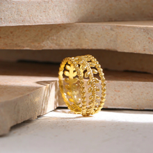 Charger l'image dans la galerie, Anneau en feuille de laurier en acier inoxydable