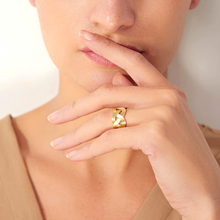 Charger l'image dans la galerie, Anneau tressé ajustable en acier inoxydable