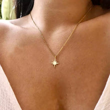 Charger l'image dans la galerie, Collier en acier inoxydable avec pendentif étoile