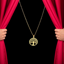 Charger l'image dans la galerie, Collier avec pendentif arbre de vie en acier inoxydable
