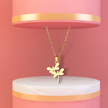 Charger l'image dans la galerie, Collier en acier inoxydable avec pendentif libellule