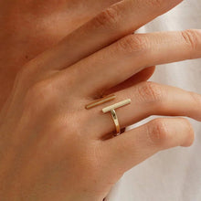 Charger l'image dans la galerie, Bague asymétrique en acier inoxydable