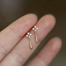 Charger l'image dans la galerie, Boucles d'oreilles flocon de neige en acier inoxydable