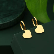 Charger l'image dans la galerie, Boucles d'oreilles coeur en acier inoxydable