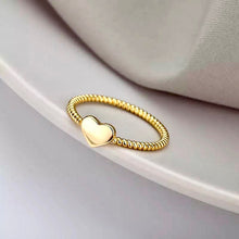 Charger l'image dans la galerie, Bague cœur en acier inoxydable