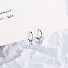 Charger l'image dans la galerie, Boucles d'oreilles pendantes coeur