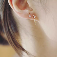 Charger l'image dans la galerie, Boucles d'oreilles flocon de neige en acier inoxydable