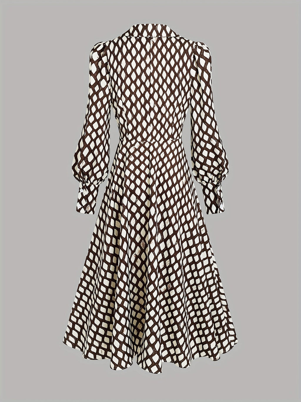ZARA | Vintage Rhombus Print Dress