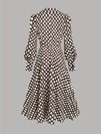 ZARA | Vintage Rhombus Print Dress
