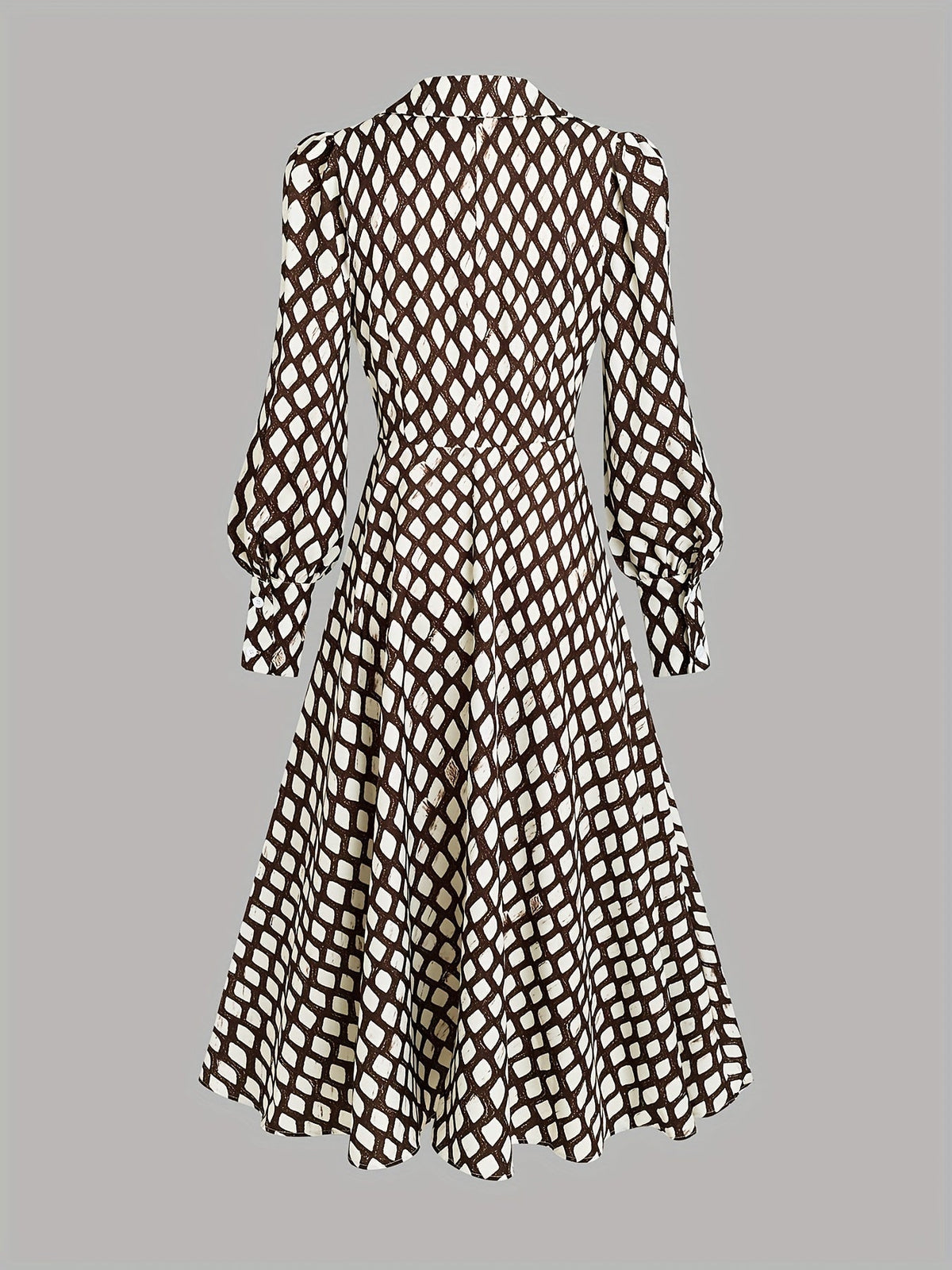 ZARA | Vintage Rhombus Print Dress