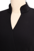 CLARIBEL | Refined Black Midi Dress