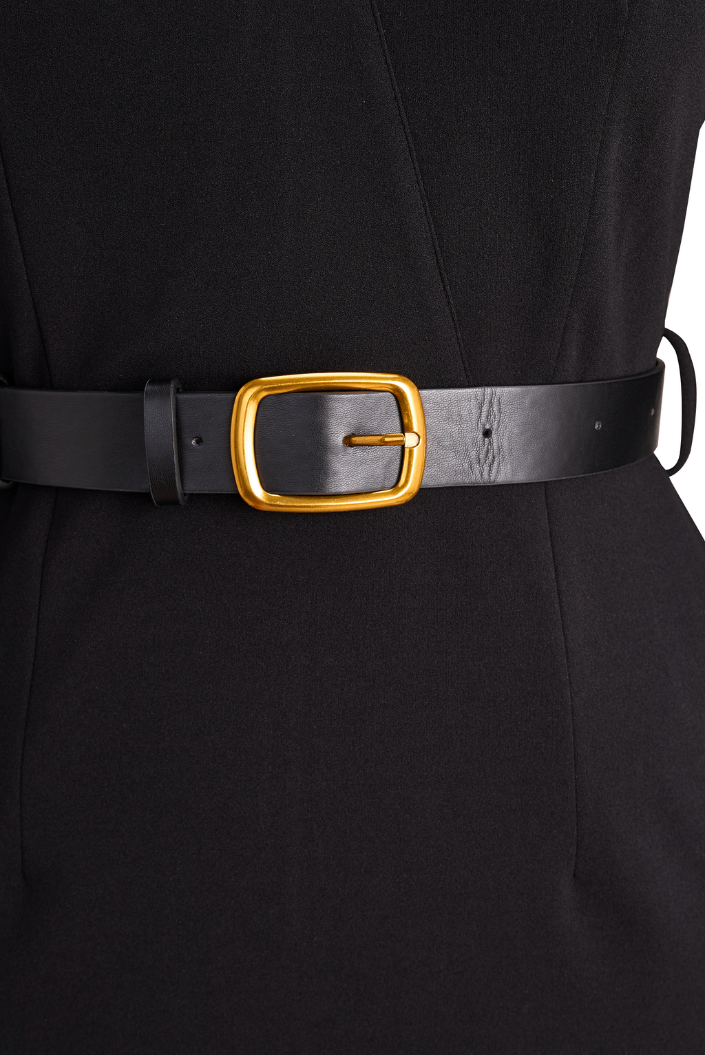 CLARIBEL | Refined Black Midi Dress