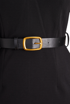 CLARIBEL | Refined Black Midi Dress