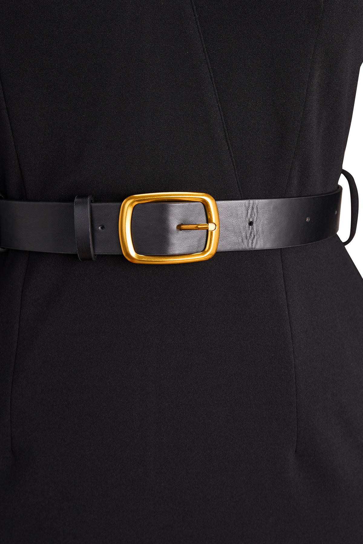 CLARIBEL | Refined Black Midi Dress