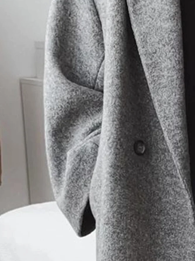 DAPHIRA | Collared Blue Trench Coat