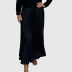 ALARICE | Maxi Dress With Sweater & Pleated Skirt