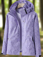 TAURIEL | Leaf Print Windbreaker
