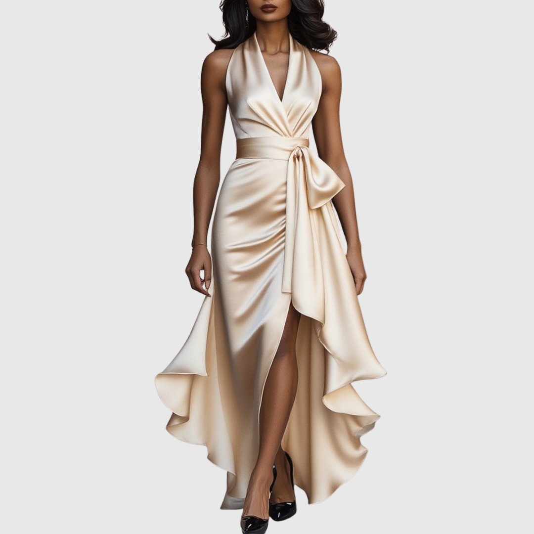 AMELYA | Evening Wrap Maxi Dress