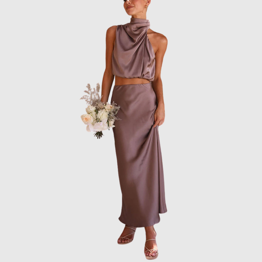 EMILY | Drape Maxi Set