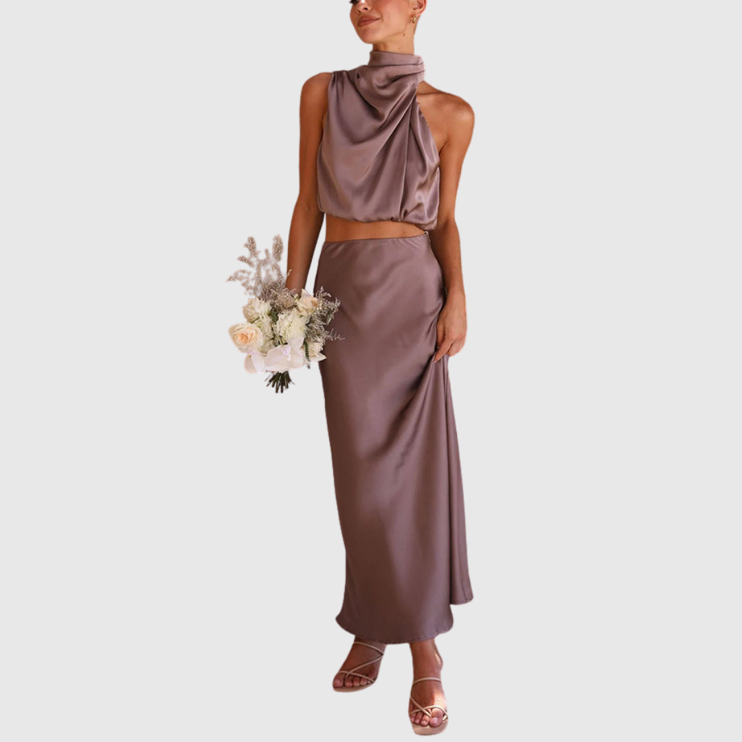 EMILY | Drape Maxi Set