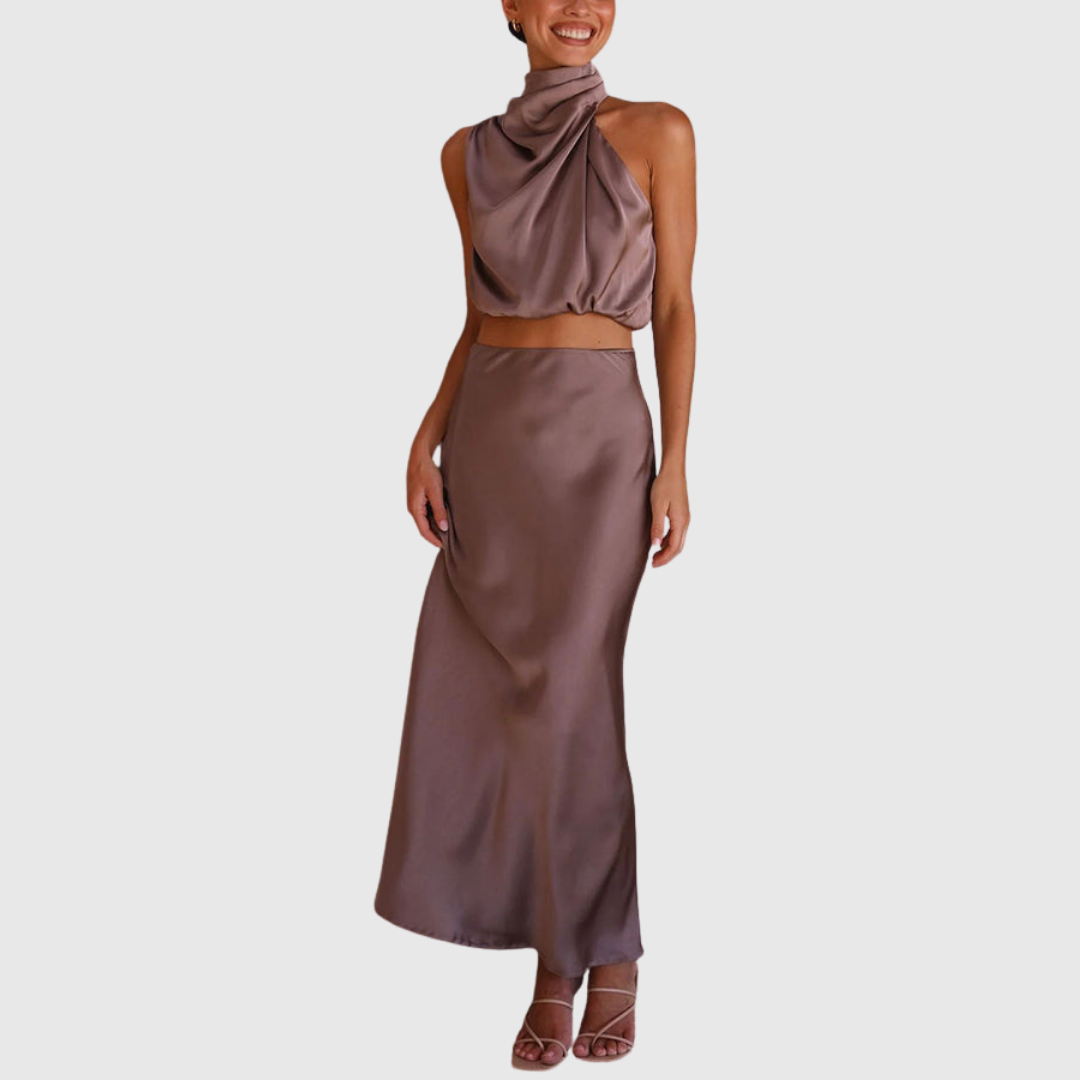 EMILY | Drape Maxi Set