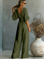 SOFIA | Effortless V-Neck Jumpsuit