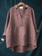 NERINA | Collared Everyday Blouse Textured
