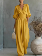 SOFIA | Effortless V-Neck Jumpsuit
