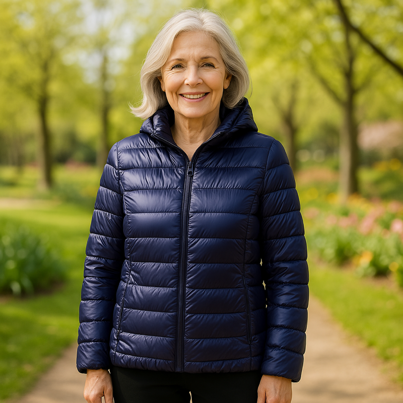 ULLA | Navy Blue Classic Padded Jacket