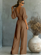 SOFIA | Effortless V-Neck Jumpsuit