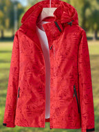 TAURIEL | Leaf Print Windbreaker
