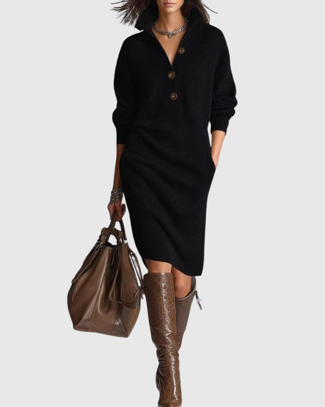 ARIANELL | Winter Knit Midi Dress