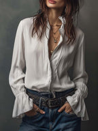 ERICA | Long Vintage Jacket With Embroidery