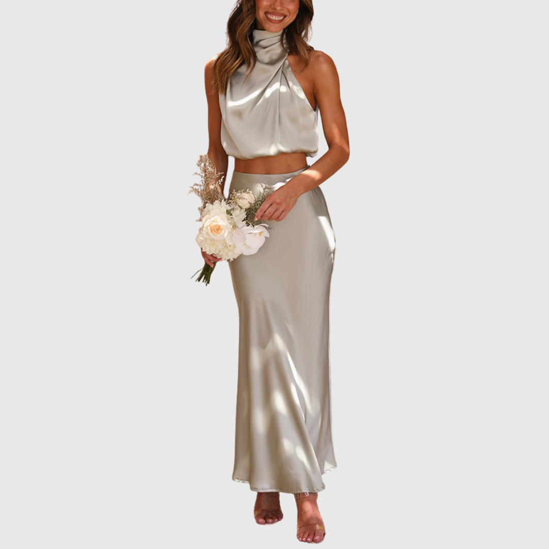EMILY | Drape Maxi Set