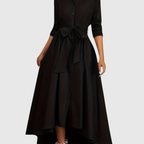 LIVIENNE | Elegant Button-Front Maxi Dress