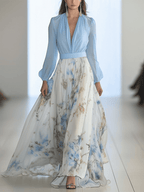 SARAH | Elegant Floral Maxi Dress