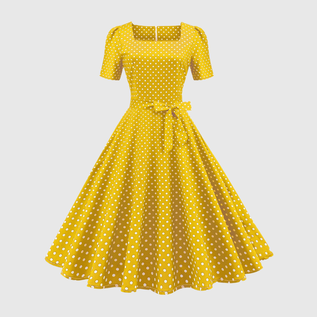 BEATRIX | Polka Dot Bow Dress