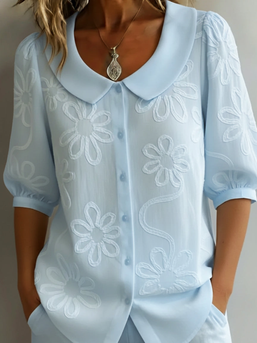 Lightweight Floral Blouse With Natural Elegance