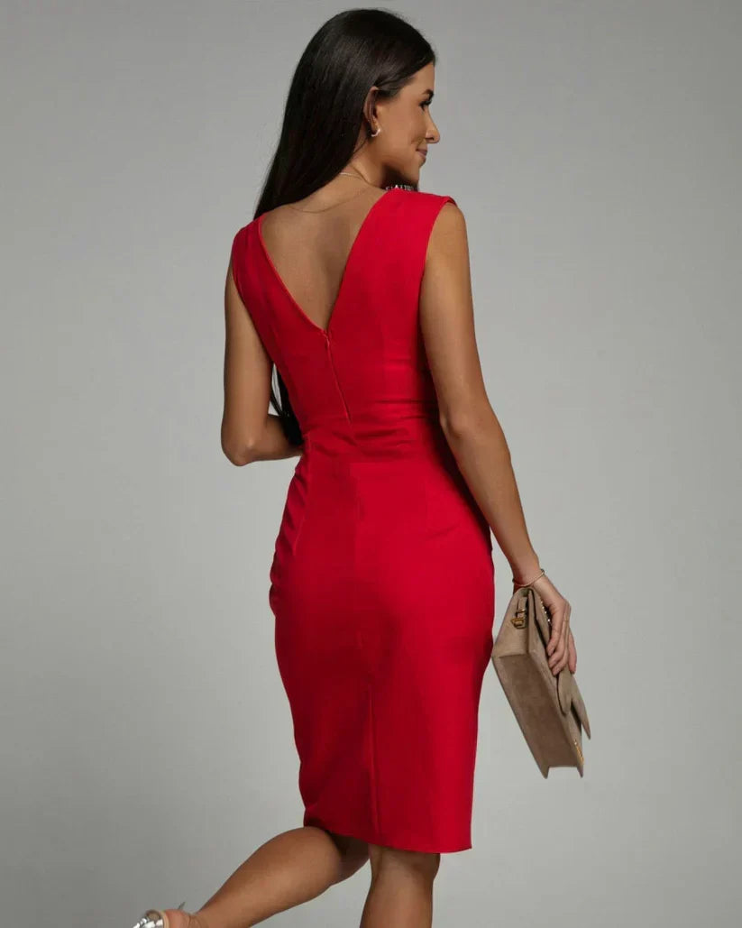 MARGERY | Soft Pleated Midi Dress