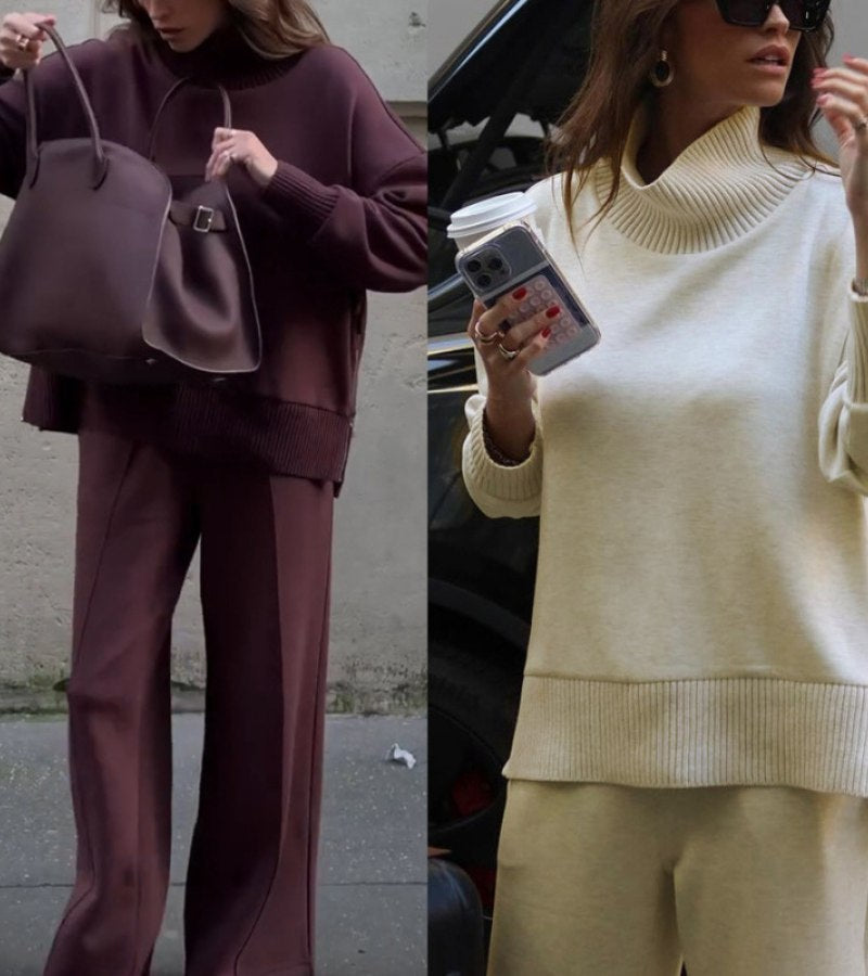 CHARLOTTIE | Ribbed Elegant Two-Piece Set