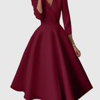 AVELIE | High-Waisted Slim-Fit Midi Dress With Fairy Charm