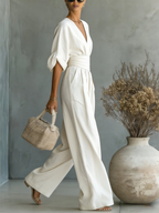 SOFIA | Effortless V-Neck Jumpsuit