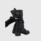 ISOLDEIA | Platform Boots With Straps