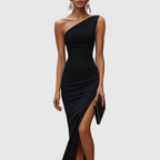 HANNAH | One-Shoulder Black Gown